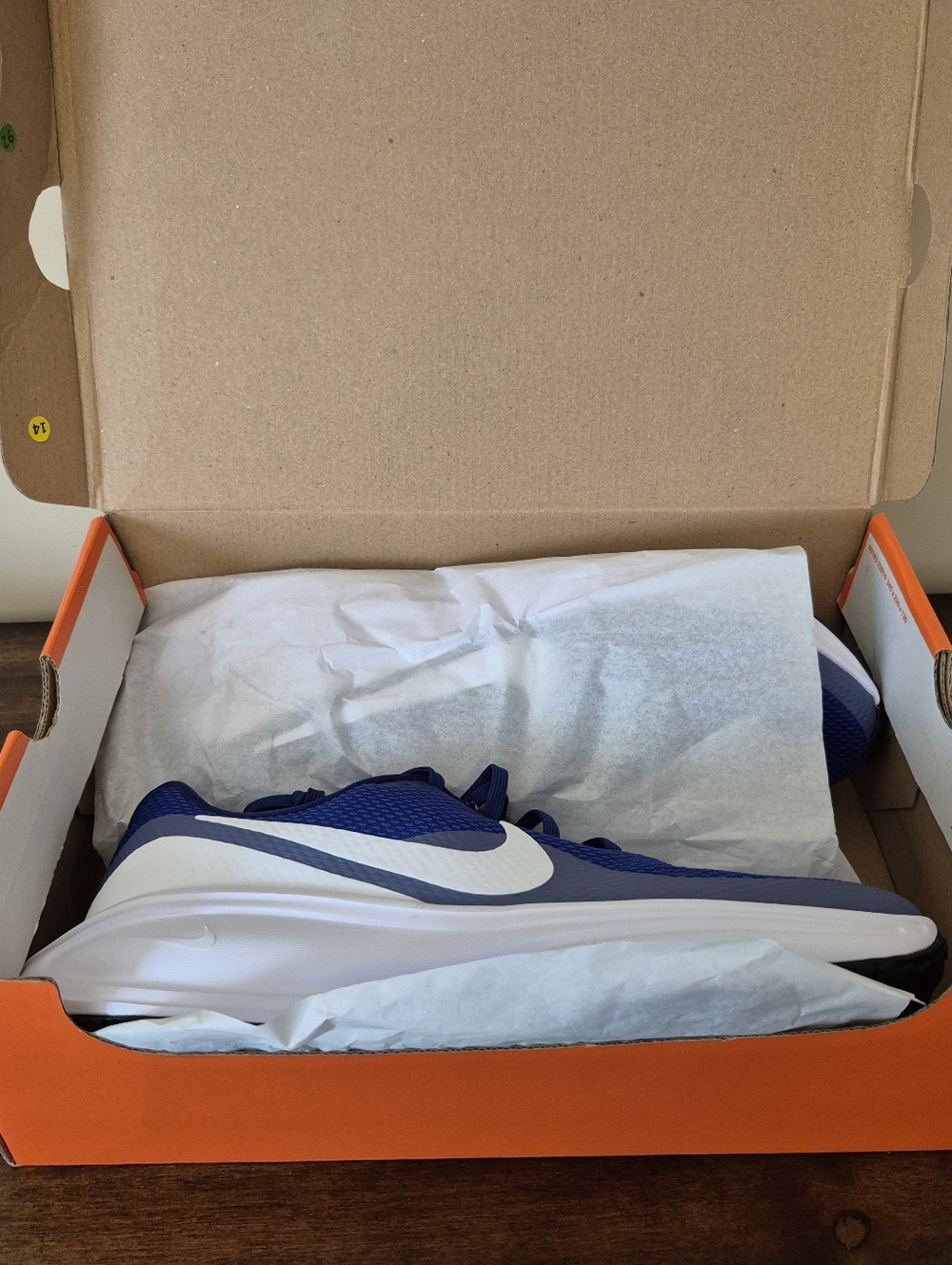 10.5 Men's Nike Revolution 8 Deep Royal Blue World Indigo Black White HJ9198 401 - Picture 13 of 14